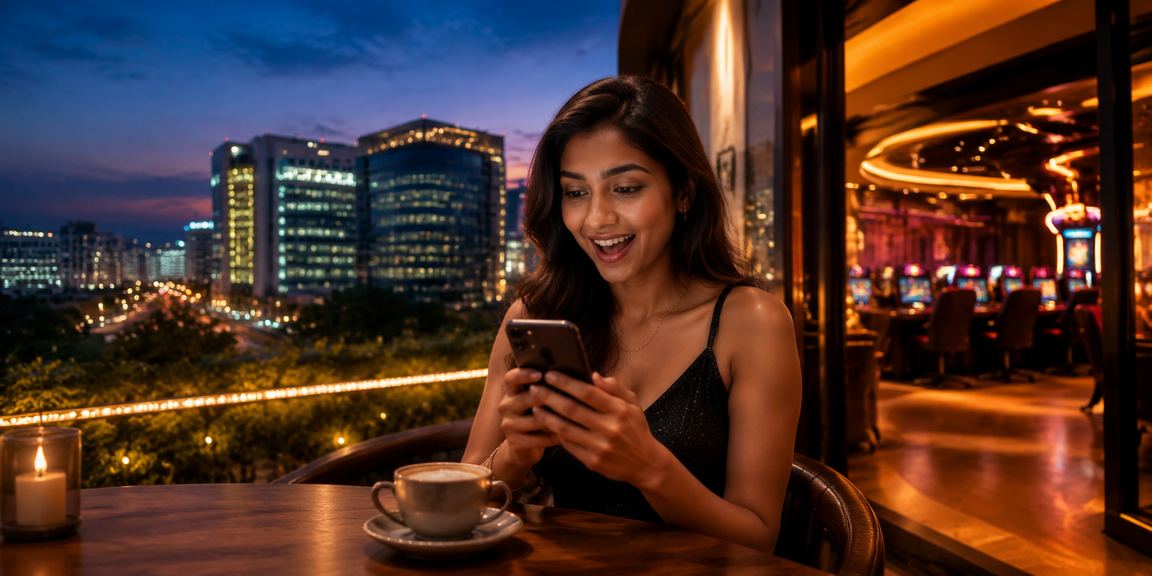 Mobile casino gameplay showing VIP rewards in India with modern user